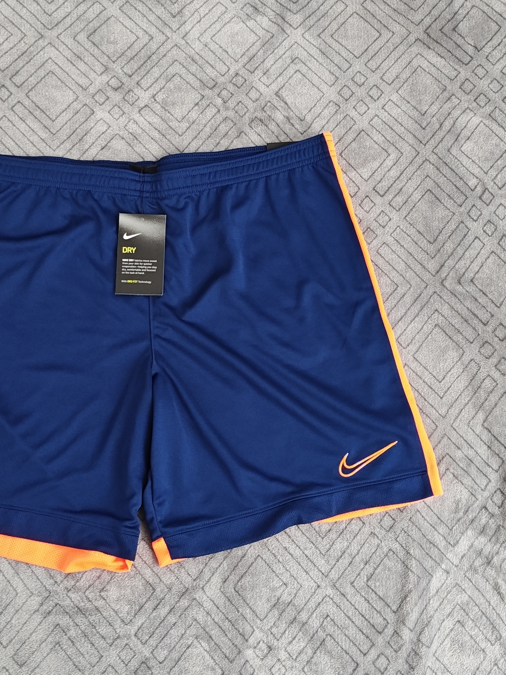 Nike Men’s Dri-Fit Academy Blue Athletic Soccer Shorts AJ9994-492 Size XL